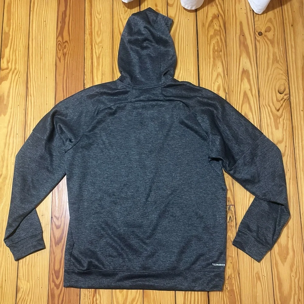 Adidas Men's Charcoal Hoodie Sweater L